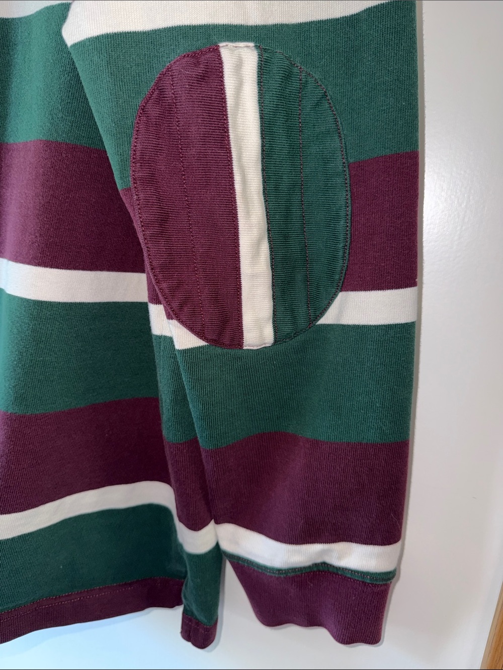 Polo by Ralph Lauren Forest Green Sweatshirt with White Trim - Picture 5 of 6